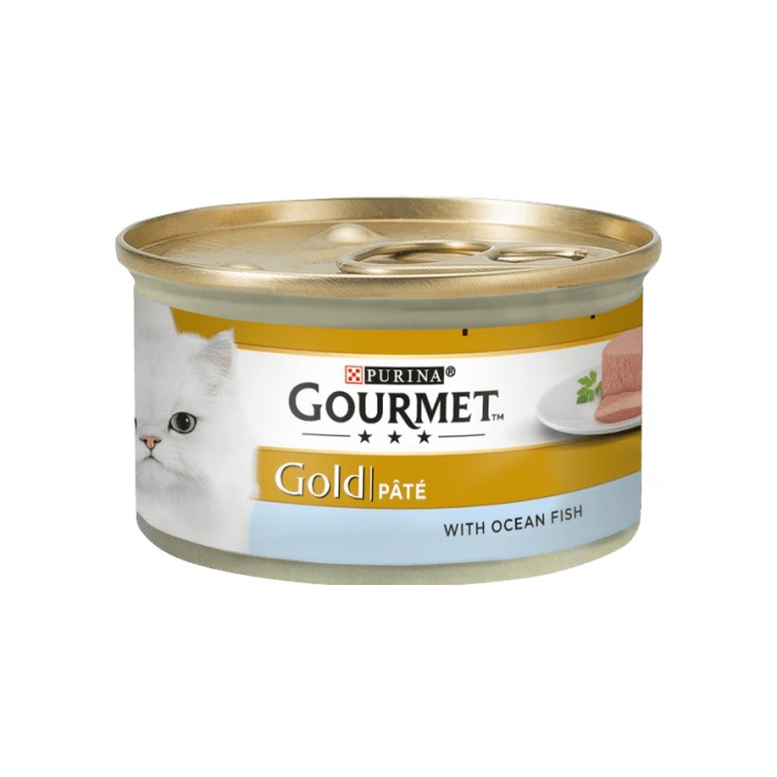 <p><strong>Gourmet Gold 85 гр паштет с тунцом, скумбрией для кошек</strong></p>