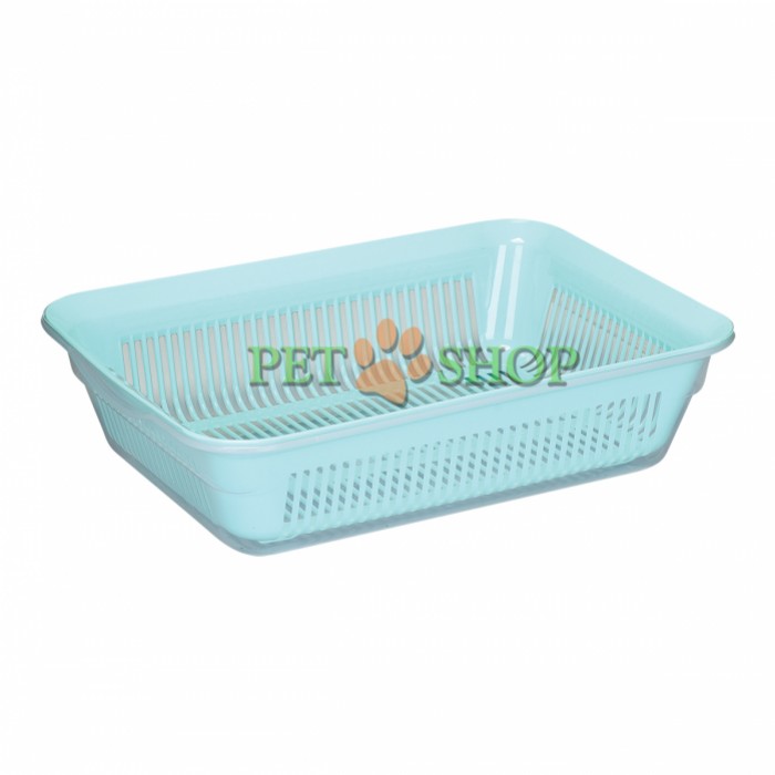 <p><strong>Туалет-лоток с сеткой для кошек: длина - 35 см, высота - 9 см, ширина - 26 см</strong></p>