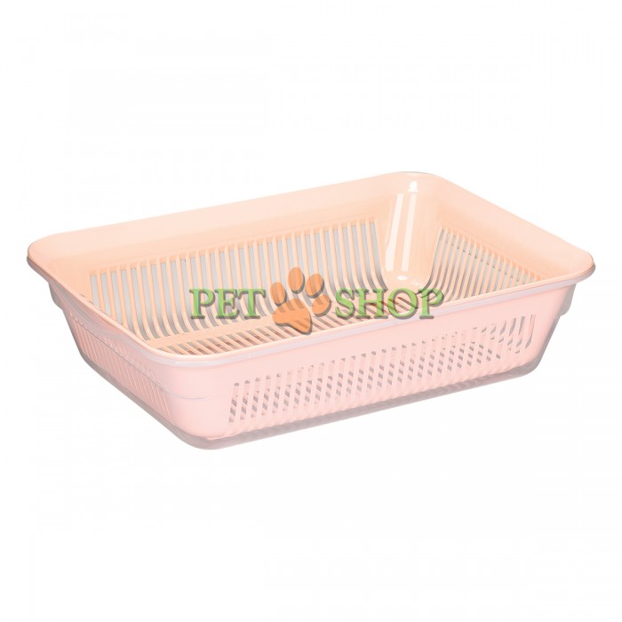 <p><strong>Туалет-лоток с сеткой для кошек: длина - 35 см, высота - 9 см, ширина - 26 см</strong></p>