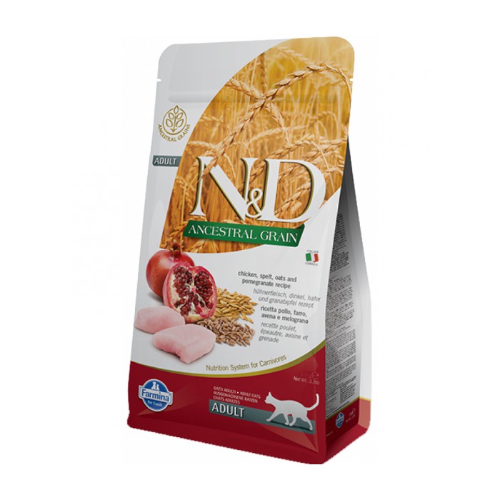 <p><strong>Полнорационный низкозерновой корм для взрослых кошек с курицей,&nbsp;гранатом, спельтой и&nbsp;овсом</strong>,<strong> 1 кг на развес.</strong></p>