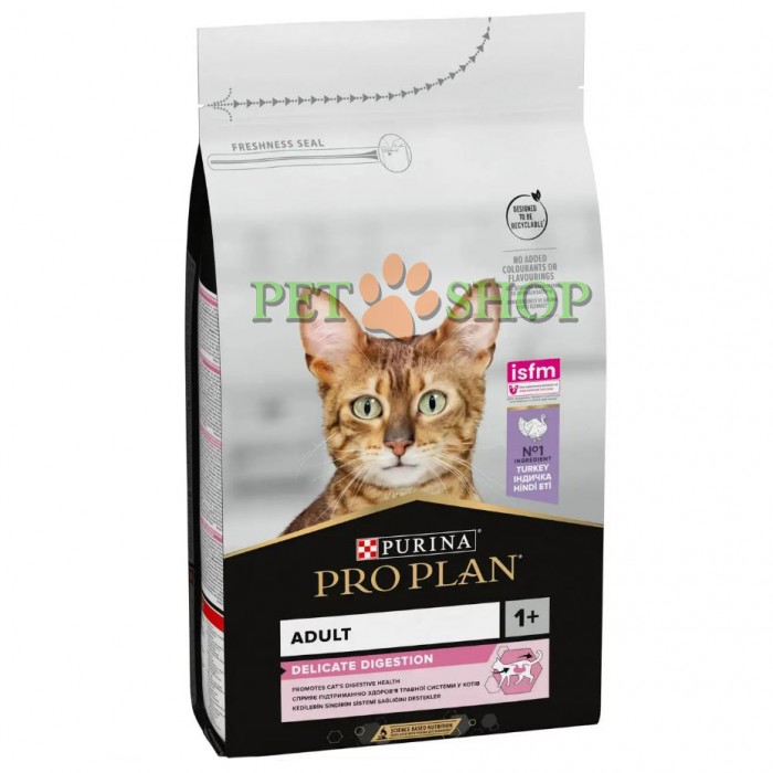 <p><strong>Pro Plan Delicate&nbsp;для взрослых кошек с чувствительным пищеварением, с индейкой, 10 кг&nbsp;</strong></p>