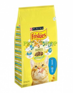 <p><strong>Hrană uscată Friskies pentru pisici adulte cu salmon si legume 10 kg</strong></p>