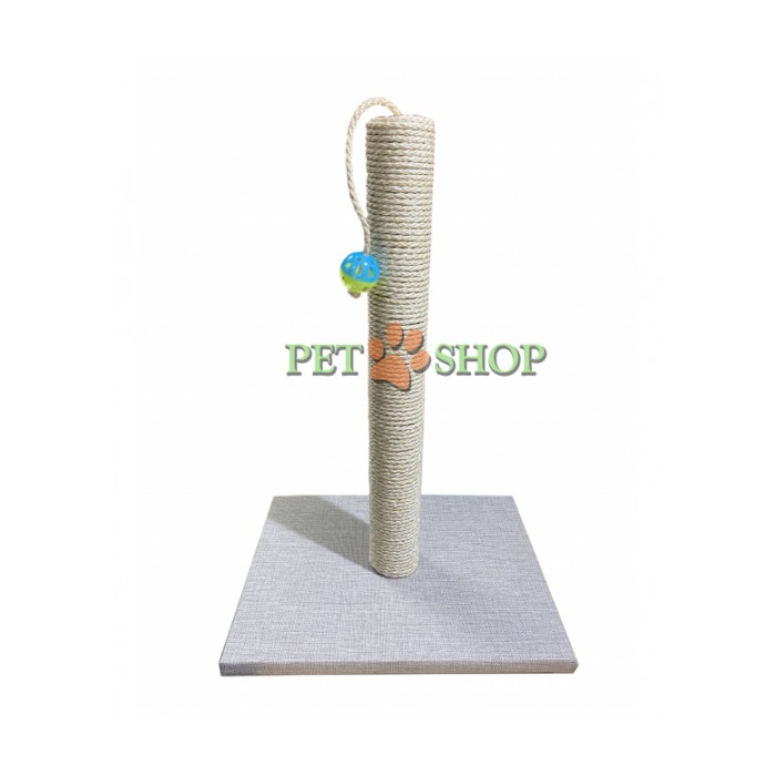 <p><strong>Когтеточка ручной работы&nbsp;с подвесной игрушкой, высота: 55&nbsp;см. Нитка проклеена по всей трубе для долгого срока служения.&nbsp;</strong></p>