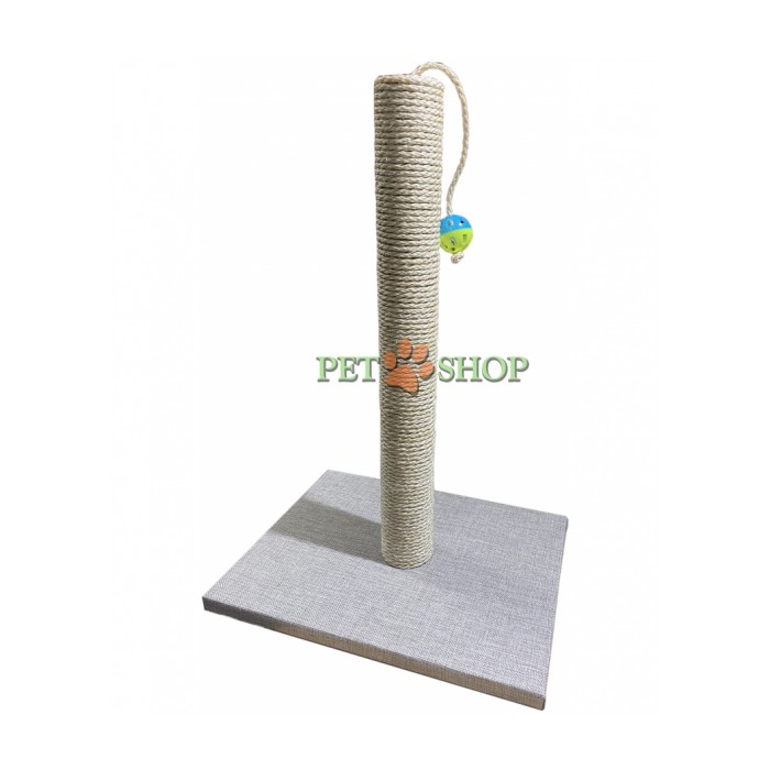 <p><strong>Когтеточка ручной работы&nbsp;с подвесной игрушкой, высота: 55&nbsp;см. Нитка проклеена по всей трубе для долгого срока служения.&nbsp;</strong></p>