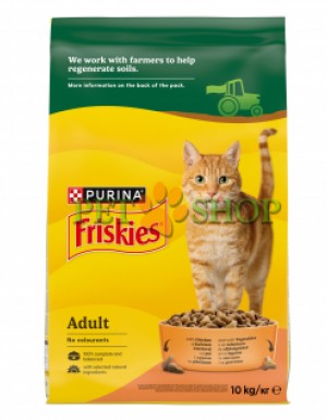 <p><strong>Hrană uscată Friskies pentru&nbsp;pisici adulte pui, legume 1&nbsp;kg la cantar</strong></p>