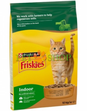 <p><strong>Упаковка сухого корма для домашних кошек Purina Friskies Indoor с курицей, индейкой и овощами,&nbsp;1&nbsp;кг на развес</strong></p>