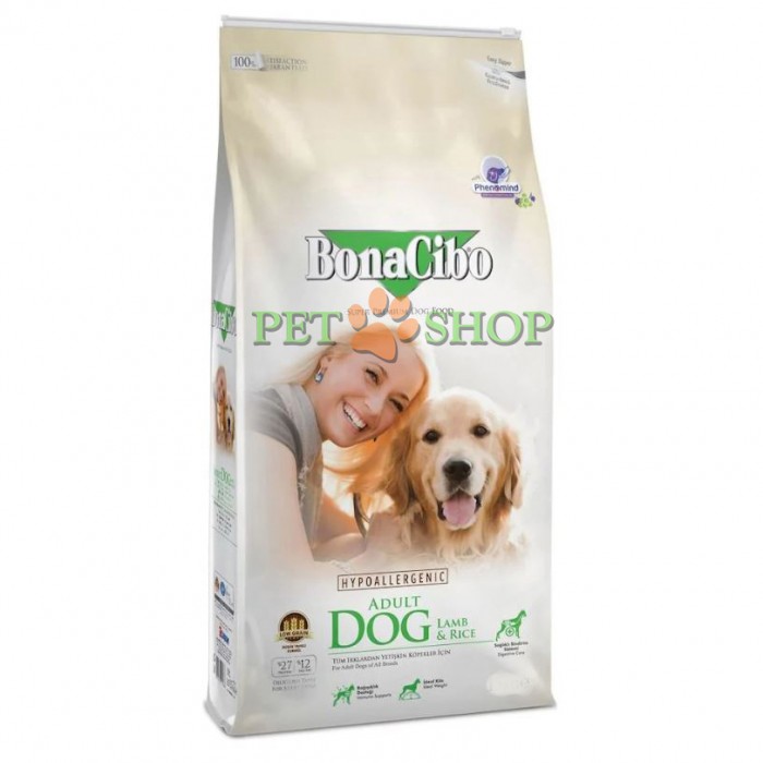 <p><strong>BonaCibo Adult Dog Lamb & Rice содержит оптимальный баланс белков, жиров и углеводов, что обеспечивает постоянную энергию и хорошее телосложение на протяжении всей жизни.</strong></p>
