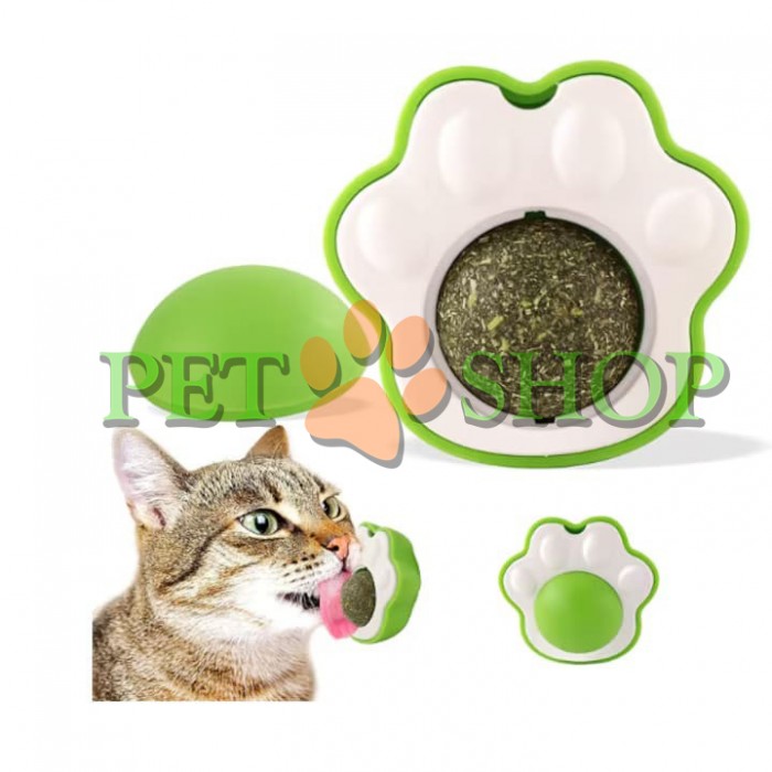 <p><strong>Вращающийся шарик из кошачьей мяты, натуральный.</strong></p>