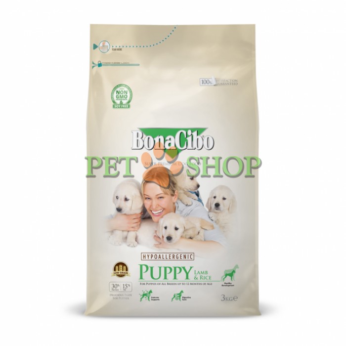 <p><strong>BonaCibo Puppy Lamb,&nbsp;Rice содержит оптимальный баланс белков, жиров и углеводов для обеспечения здорового роста за счет улучшения обмена веществ и развития костей в организме.</strong></p>