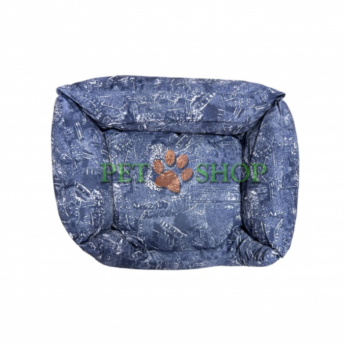 <p><strong>Pat pufos pentru pisici si caini&nbsp;cu pernă. Material: denim.</strong></p>

<p><strong>Lungime - 45&nbsp;cm&nbsp;</strong></p>

<p><strong>Lățime - 35&nbsp;cm.</strong></p>