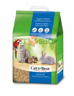 <p><strong>„Cat‘s Best Universal“ - Așternut igienic pe baza de pelete presate din fibre de plante</strong></p>