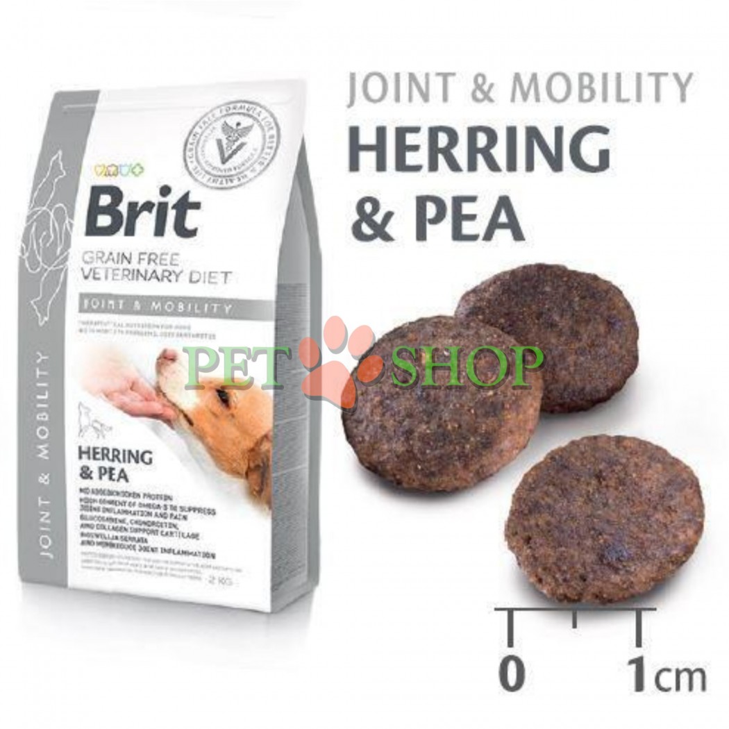 <p><strong>Brit Vet Diet Joint & Mobility&nbsp;</strong>&nbsp;&mdash;&nbsp; лечебный сухой беззерновой корм для взрослых собак при&nbsp;заболеваниях суставов и нарушениях подвижности.</p>