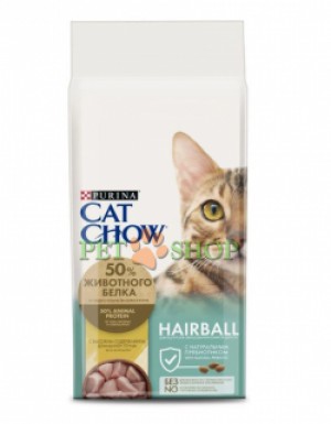 <p><strong>Сухой корм для контроля образования комков шерсти у кошек Cat Chow Hairball Control с высоким содержанием домашней птицы</strong></p>