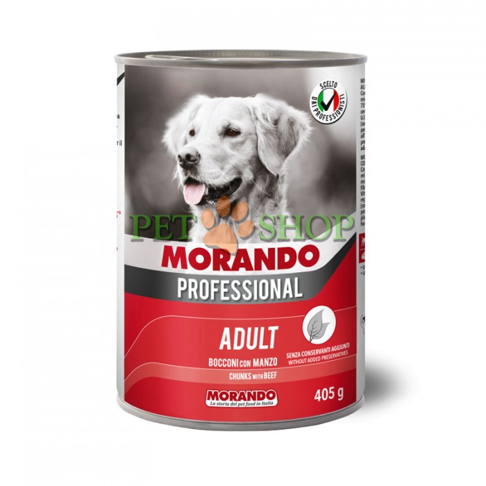 <p><strong>Morando Manzo&nbsp;405 gr</strong>&nbsp;<strong>bucăți&nbsp;carne de vită&nbsp;&icirc;n sos pentru&nbsp;c&acirc;ini</strong></p>