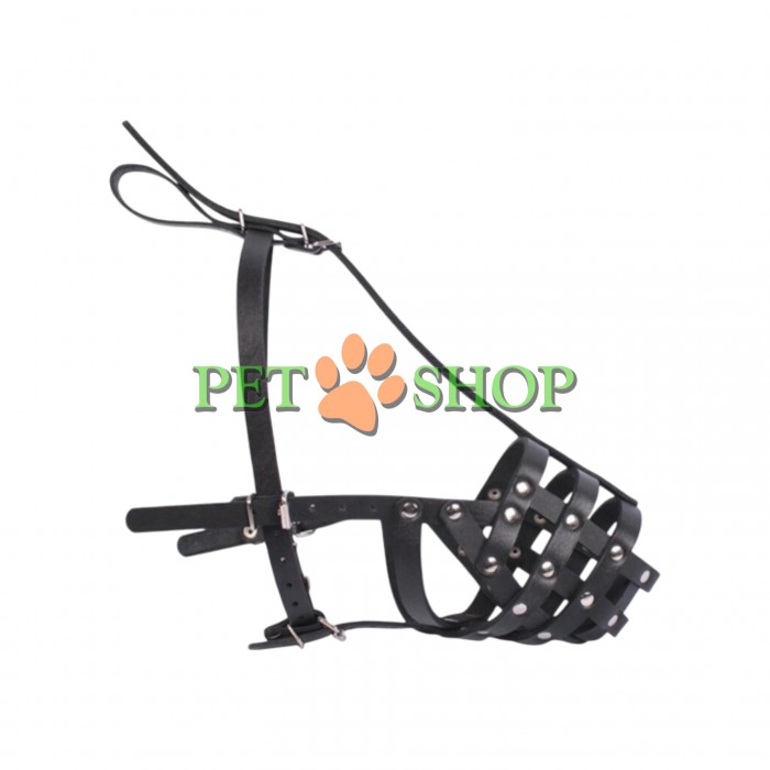 <p>Намордник для овчарки-кобеля, кожаный, регулируемый&nbsp;42*12&nbsp;cm</p>