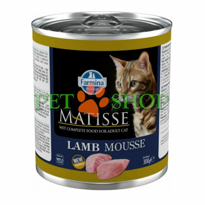 <p><strong>Farmina Matisse Lamb - полнорационный влажный корм для взрослых кошек с ягненком.</strong></p>