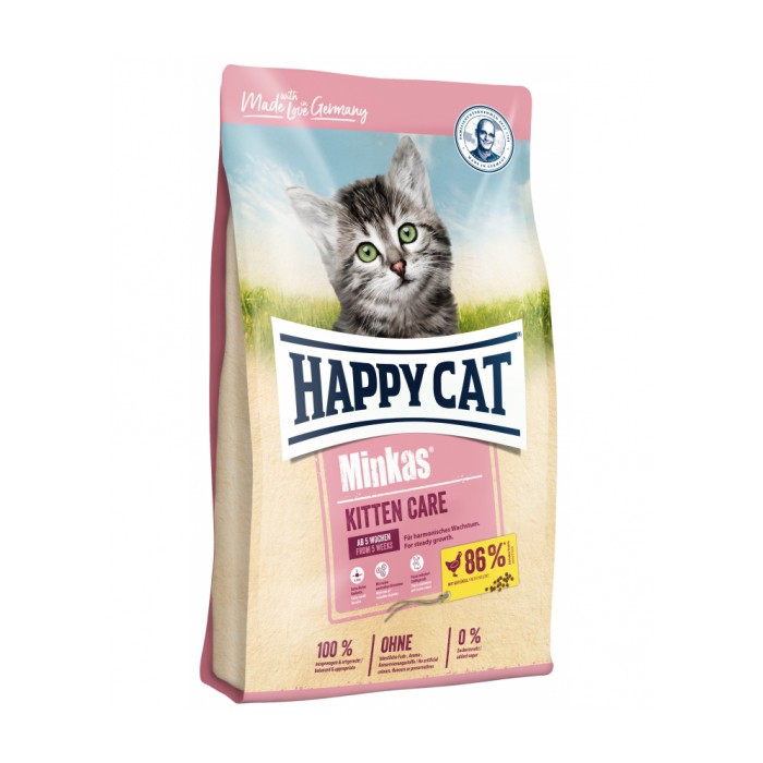 <p>&nbsp;<strong>Happy Cat Minkas Kitten 10 кг для котят в возрасте с 5-й недели жизни до 6 месяцев</strong></p>