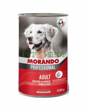 <p><strong>Morando Manzo 1250 gr</strong> <strong>bucăți carne de vită în sos pentru câini</strong></p>

<p> </p>