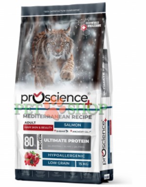 <p><strong>ProScience Cat Adult Sensitive Skin -&nbsp;</strong>полнорационный и сбалансированный экструдированный сухой корм для взрослых кошек с лососем. Содержит 80% белка животного происхождения, гипоаллергенную формулу с пониженным содержанием злаков и способствует поддержанию здоровья кожи и красоты шерсти.</p>