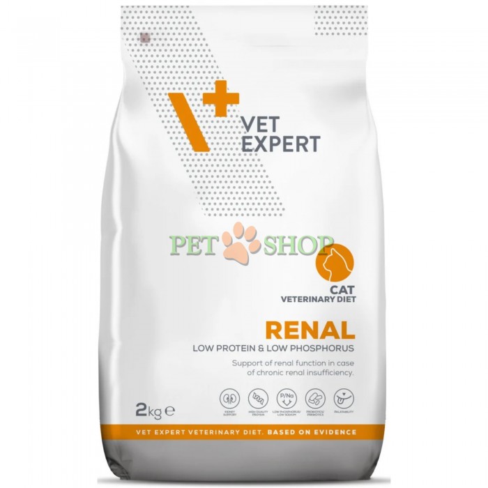 <p><strong>Vet Expert Cat Renal -&nbsp;</strong>полнорационный диетический корм для взрослых кошек, поддерживающий функцию почек при хронической почечной недостаточности.</p>