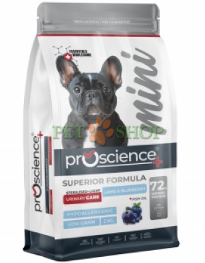<p><strong>ProScience Mini Adult Dog Light, Sterilised Urinary&nbsp;Lamb, Blueberry</strong> &mdash; полнорационный сухой корм класса gourmet для стерилизованных собак мелких и миниатюрных пород. Не содержит искусственных добавок и консервантов. Гипоаллергенная рецептура с низким содержанием зерновых способствует поддержанию здоровья мочевыделительной системы.</p>