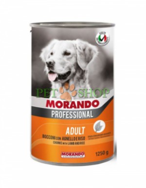 <p><strong>Morando Agnello Riso 1250 gr bucăți miel cu orez în sos pentru câini</strong></p>