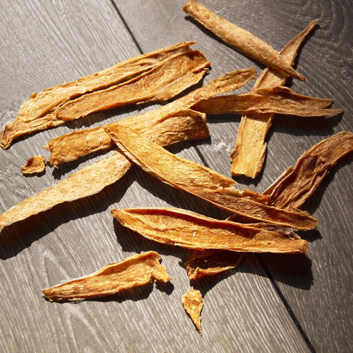 <p><strong>Состав:&nbsp;100% натуральное филе кролика сушеное, без консервантов, усилителей вкуса и ароматизаторов.</strong></p>