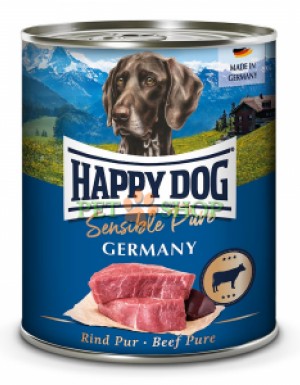 <p><strong>Happy Dog 100% Говядина, влажный корм для собак изготавливается исключительно из свежего мяса, без использования сои, растительных добавок, а также без красителей и консервантов. </strong></p>