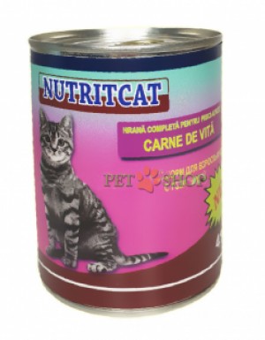 <p><strong>Nutritcat влажный корм для кошек говядина 415 гр</strong></p>