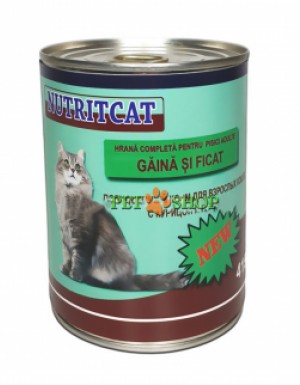 <p><strong>Nutritcat hrana umeda pentru pisici cu pui și ficat 415 gr</strong></p>