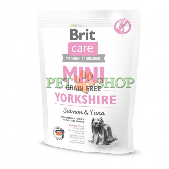 <p><strong>Formulă hipoalergenică fără cereale pentru c&acirc;ini din rasa Yorkshire Terrier.</strong></p>