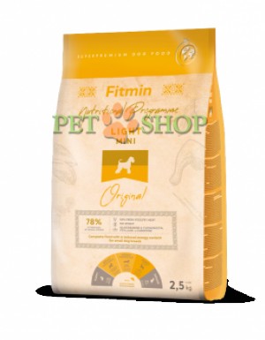 <p><strong>Fitmin Mini Light – Hrana calitate super-premium, cu continut redus de energie pentru cainii adulti din rasele mici.</strong></p>