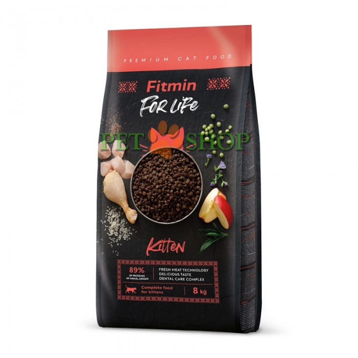 <p><strong>Fitmin For Life Kitten - Hrana completa pentru pisoi cu carne proaspata de pasare.</strong></p>