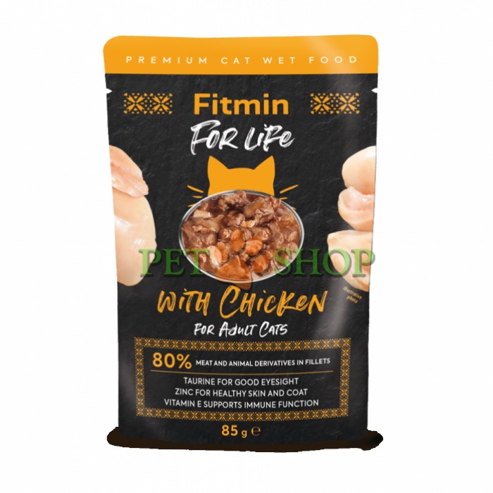 <p><strong>Fitmin For Life Adult&nbsp;fillets&nbsp;chiken&nbsp;&ndash;&nbsp;Hrana umida completă pentru pisici adulți - carne de găină &icirc;n sos propriu</strong></p>