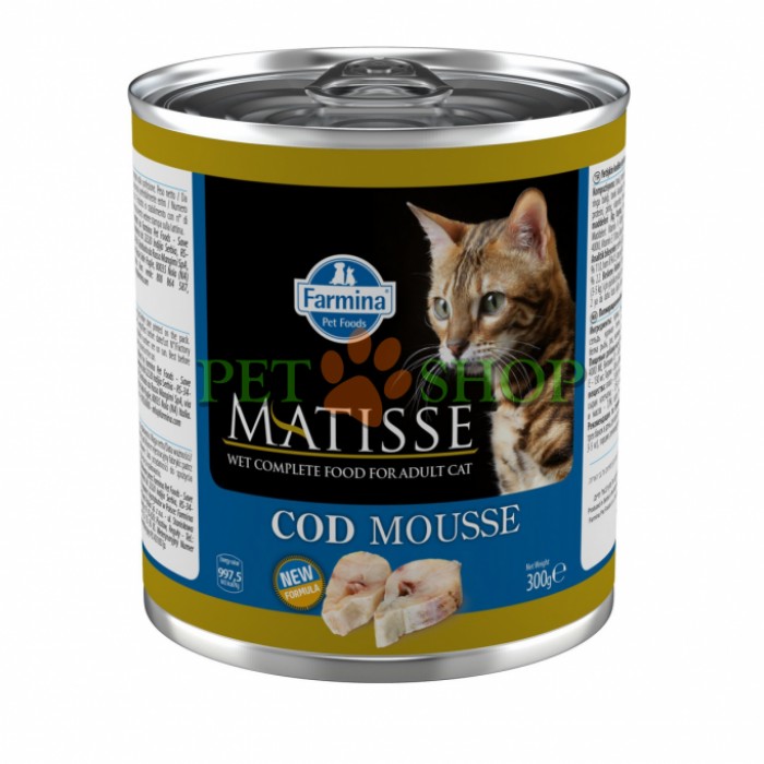 <p><strong>Полнорационный влажный корм для взрослых кошек с треской 300 грамм</strong></p>