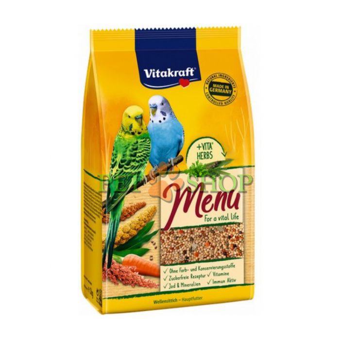 <p><strong>Полноценный сбалансированный состав корма обеспечивает вашего волнистого попугайчика необходимыми витаминами и минералами, предотвращает дефекты и стимулирует обмен веществ, мед и рыбий жир укрепляют жизнеспособность попугая и положительно влияют на состояние оперения.</strong></p>