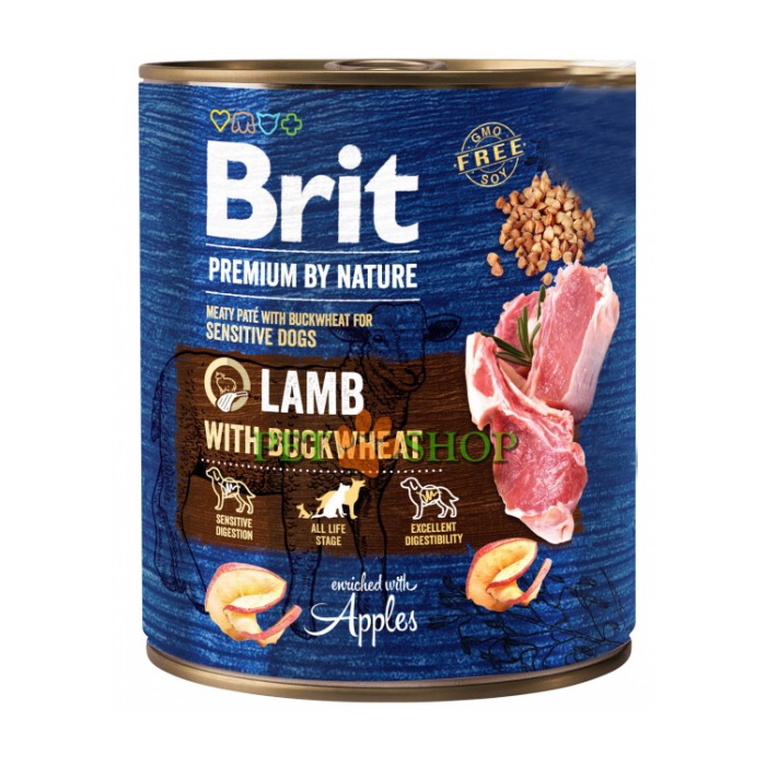 <p><strong>Полнорационный влажный корм в виде мясного паштета с ягненком, курицей, гречкой и яблоком для взрослых собак всех пород с чувствительным пищеварением.</strong></p>