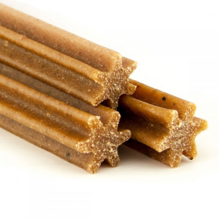 <p><strong>Аппетитная закуска в виде жевательных палочек для взрослых собак. Помогает поощрить питомца с пользой для здоровья его зубов и ротовой полости.</strong></p>