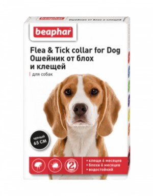 <p><strong>Ошейник Beaphar Flea & Tick collar for Dog от блох и клещей для собак, черный 65 см</strong></p>