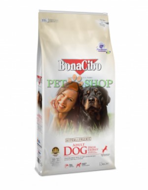 <p><strong>BonaCibo Adult Dog High Energy содержит повышенное количество белков и жиров для поддержания высокого уровня активности и длительных физических упражнений</strong></p>