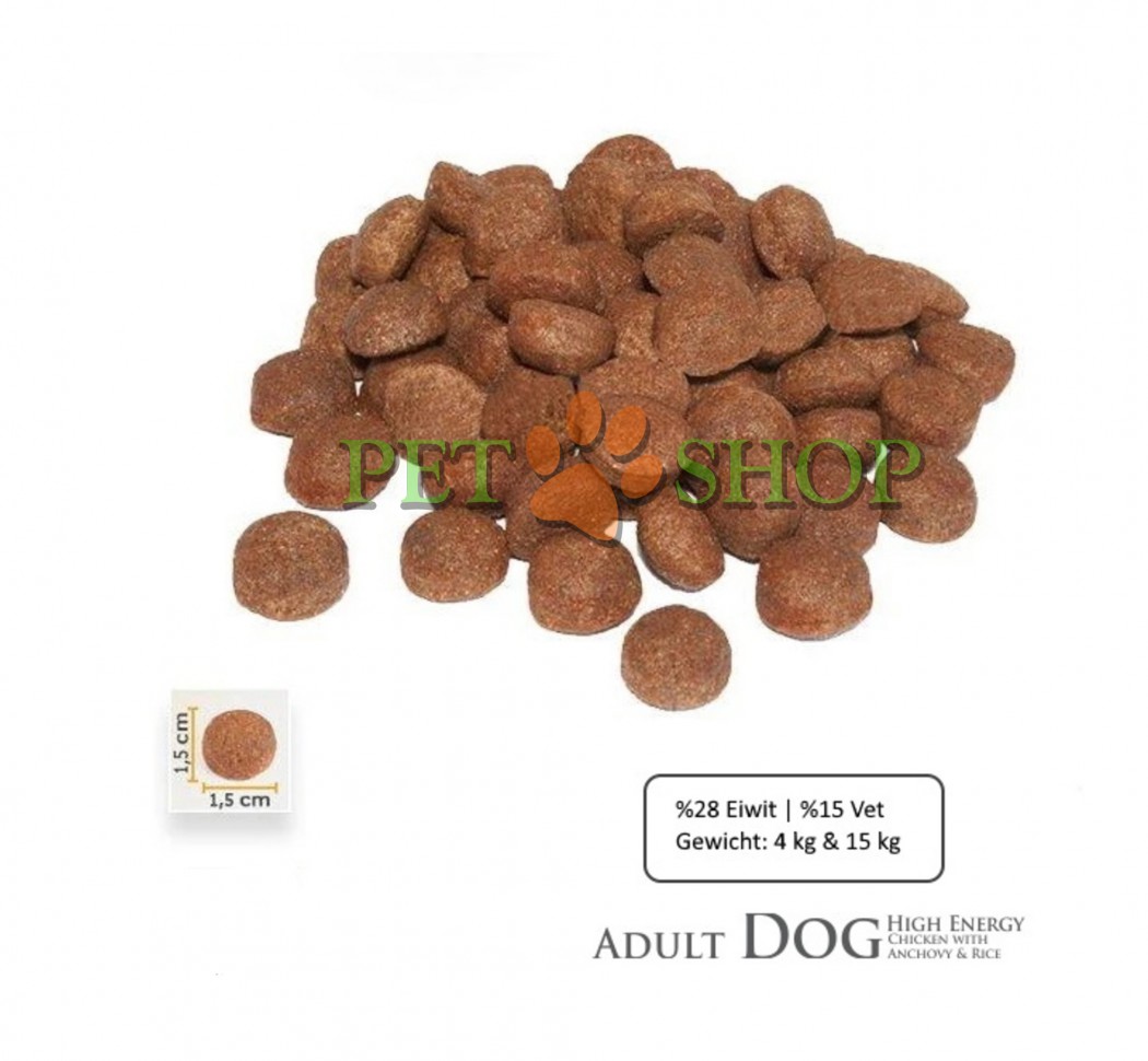 <p><strong>BonaCibo Adult Dog High Energy содержит повышенное количество белков и жиров для поддержания высокого уровня активности и длительных физических упражнений</strong></p>