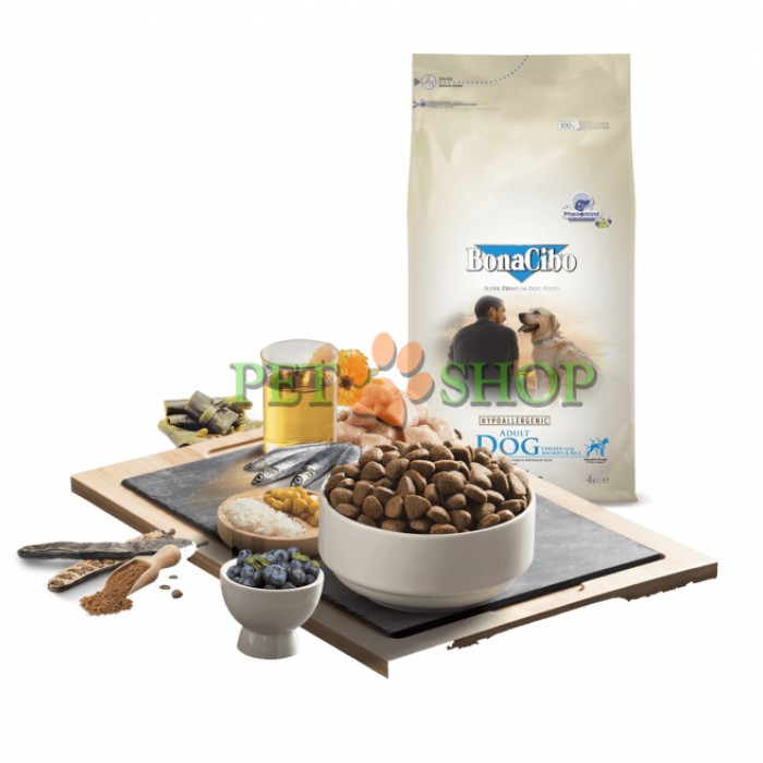 <p><strong>BonaCibo Adult Dog содержит оптимальный баланс белков, жиров и углеводов, что обеспечивает постоянную энергию и хорошее телосложение на протяжении всей жизни.</strong></p>