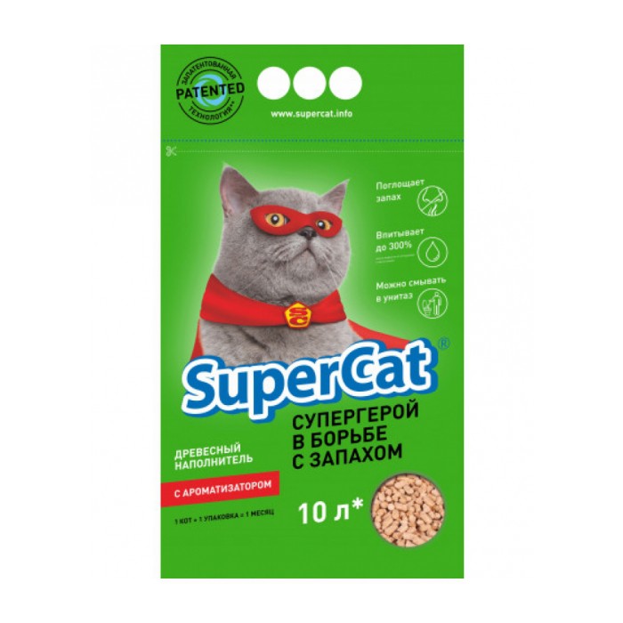 <p><strong>Supercat&nbsp;Standard&nbsp;с ароматом лаванды&nbsp;10 L, 3 кг.&nbsp;Имеет светлые гранулы 6 мм.</strong></p>