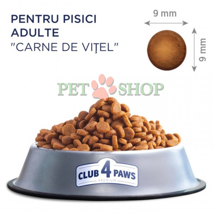 <p><strong>Hrana uscată premium Club 4 Paws cu carne (cu vițel)</strong> &mdash; o alimentație echilibrată și gustoasă, creată special pentru a susține sănătatea și energia pisicii tale.</p>