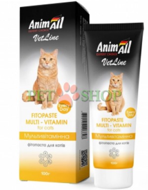 <p><strong>AnimAll Fitopaste Multivitamin</strong>&nbsp;&mdash; это сбалансированный витаминно-минеральный комплекс, созданный для поддержания общего здоровья питомца. В её составе содержатся необходимые витамины и микроэлементы, способствующие укреплению иммунитета, улучшению состояния шерсти и поддержанию нормального функционирования всех органов и систем организма.&nbsp;<strong>Давать животным возрастом старше 10 недель.</strong></p>