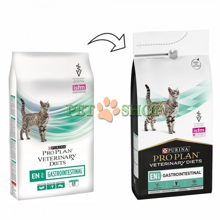 <p><strong>Purina Veterinary Diets Feline EN - Gastrointestinal este usor digerabila si, datorita, continutului redus de grasimi, minimizeaza activitatea intestinala, fiind potrivita si pentru pisicile cu probleme pancreatice.</strong></p>