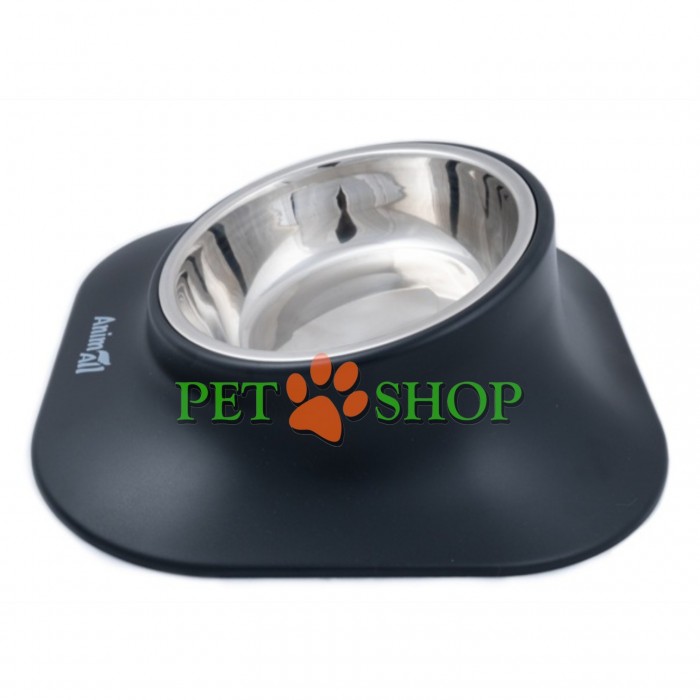 <p><strong>Bol AnimAll pe suport pentru c&acirc;ini și pisici, metal/plastic, 420 ml.&nbsp;Dimensiune: 38,2 &times; 23,9 &times; 7,5 cm</strong></p>