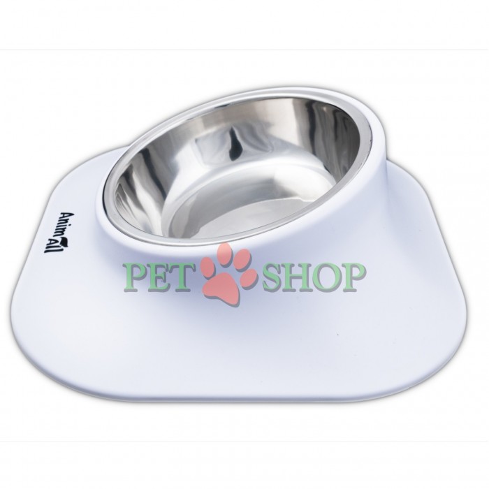 <p><strong>Bol AnimAll pe suport pentru c&acirc;ini și pisici, metal/plastic, 420 ml.&nbsp;Dimensiune: 38,2 &times; 23,9 &times; 7,5 cm</strong></p>
