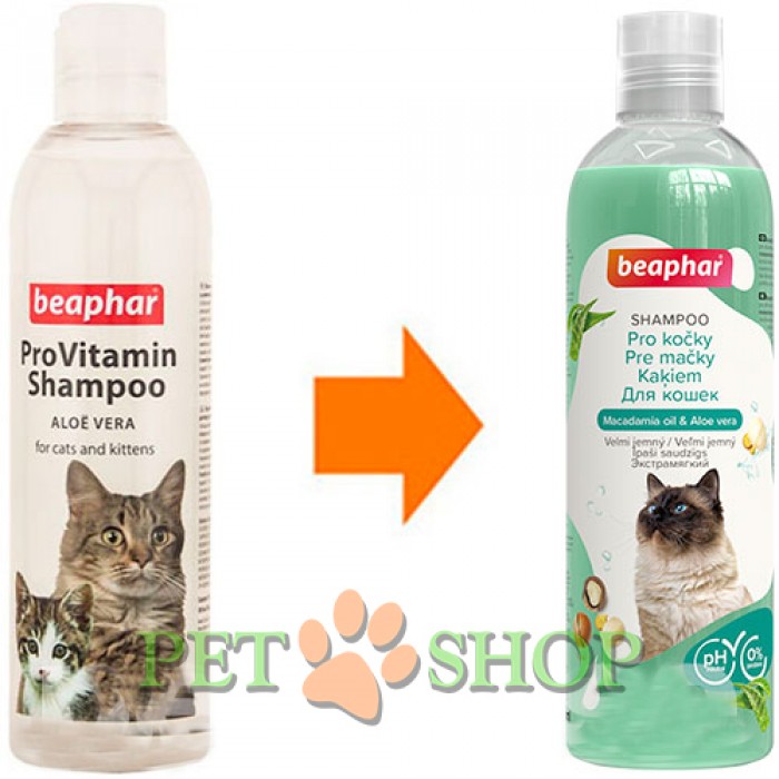 <p><strong>Екстрамягкий шампунь с маслом макадамии и алоэ вера для короткошерстных и длинношерстных кошек с чувствительной кожей</strong></p>