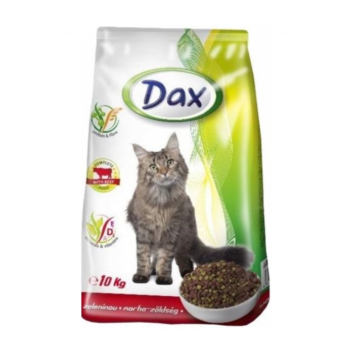 <p><strong>Hrană uscată pentru pisici Dax Carne de vită cu legume 10 kg</strong></p>